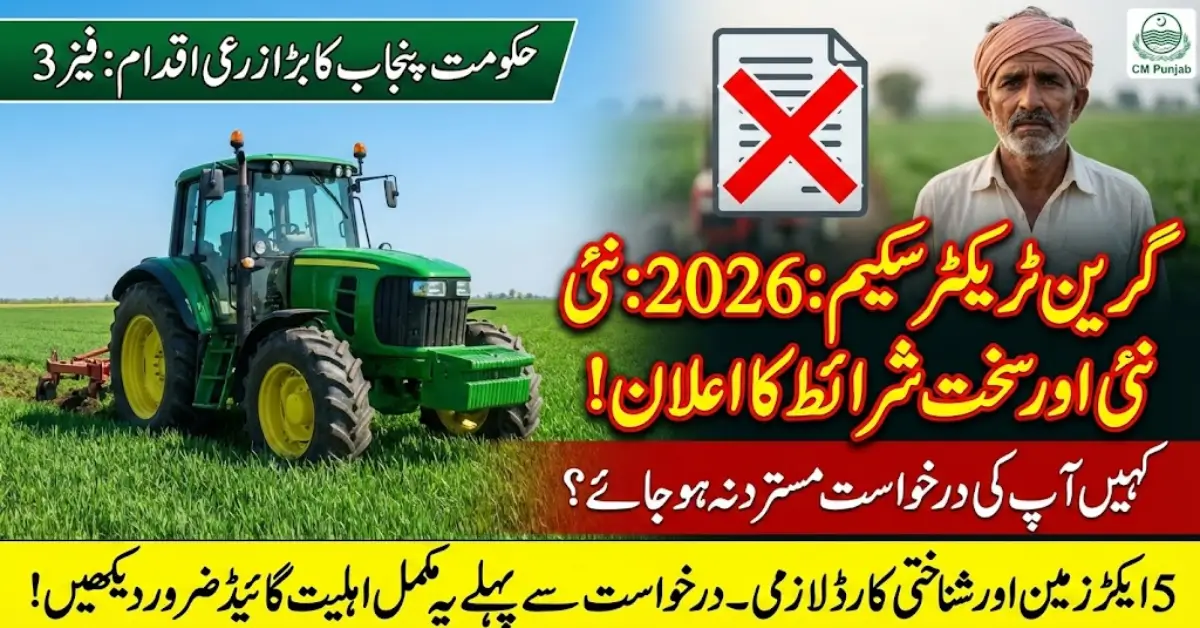 CM Punjab Green Tractor Scheme Phase-III 2026: Complete Eligibility Guide
